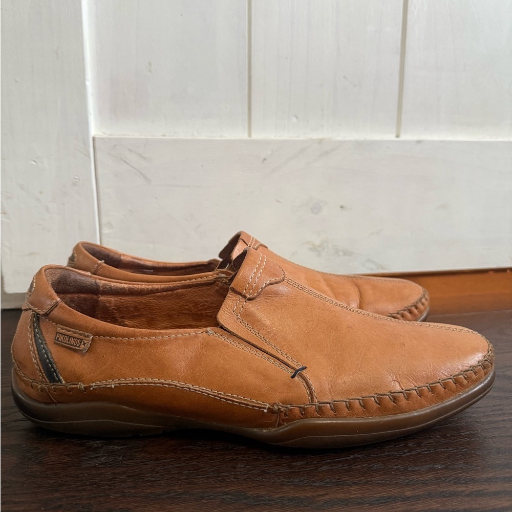 Pikolinos San Telmo Brown Leather Loafers Size 42 View 3